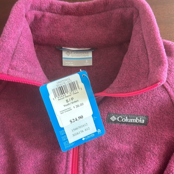 Columbia girls fleece jacket. Size Small 7/8. NWT - Picture 2 of 2